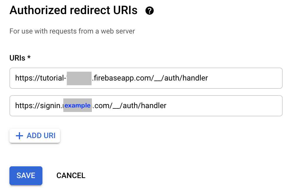 Authorized Redirect URI with Custom Domain